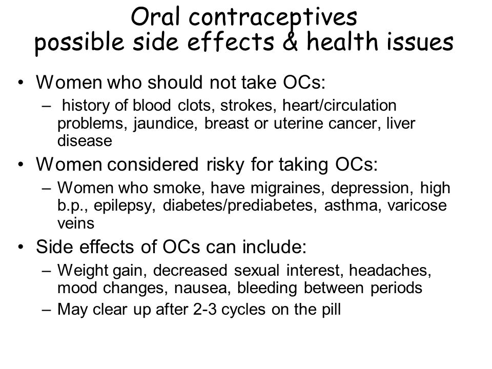 Oral Contraceptives History